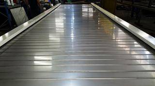 8000mm STAINLESS STEEL SLAT CONVEYOR